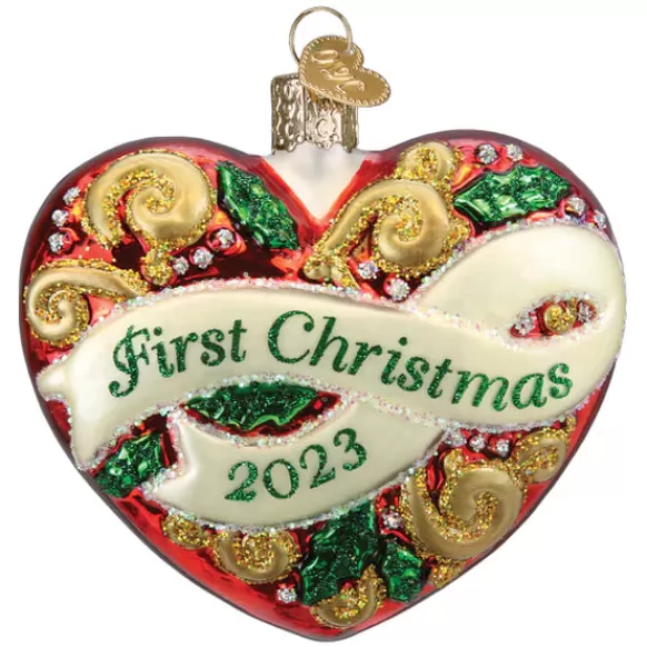 Hot 2023 First Christmas Heart Ornament - Couples