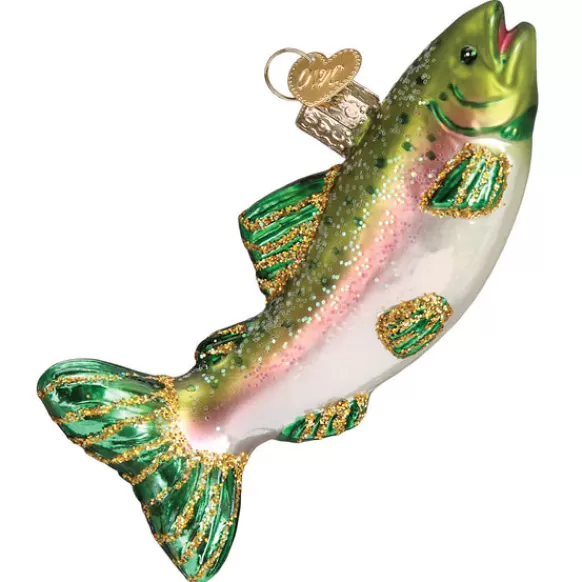 Fashion Old World Christmas Alpine Rainbow Trout Ornament -