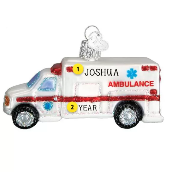 Online Old World Christmas Ambulance Ornament -