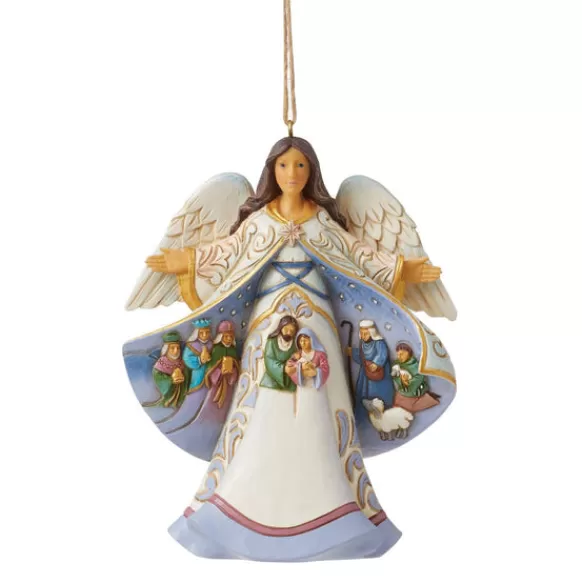 Outlet Angel Nativity Scene Coat Ornament - Angels & Religious