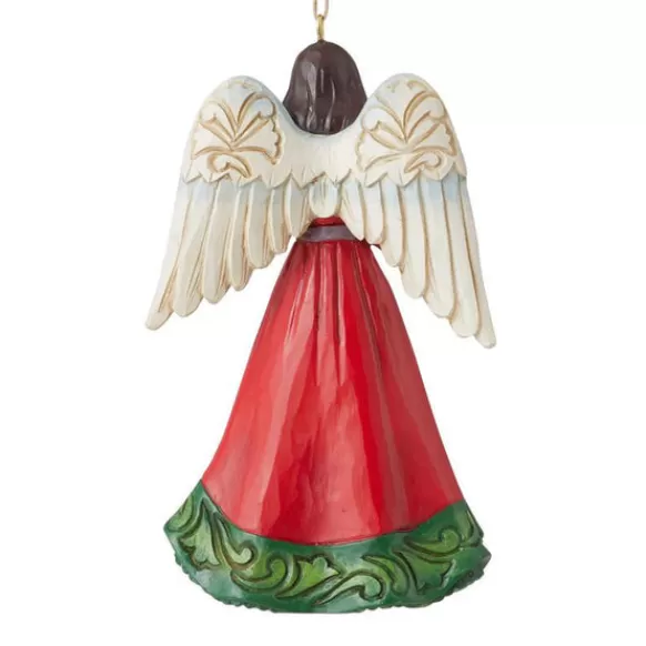 Fashion Angel With Holly Ornament - Angels & Religious
