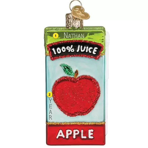 Fashion Apple Juice Box Ornament - Kids