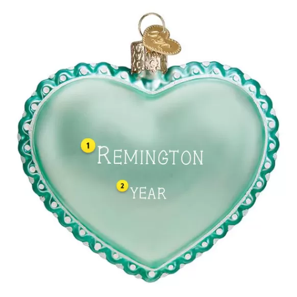 Clearance Baby Boy's Footprint Ornament - Baby
