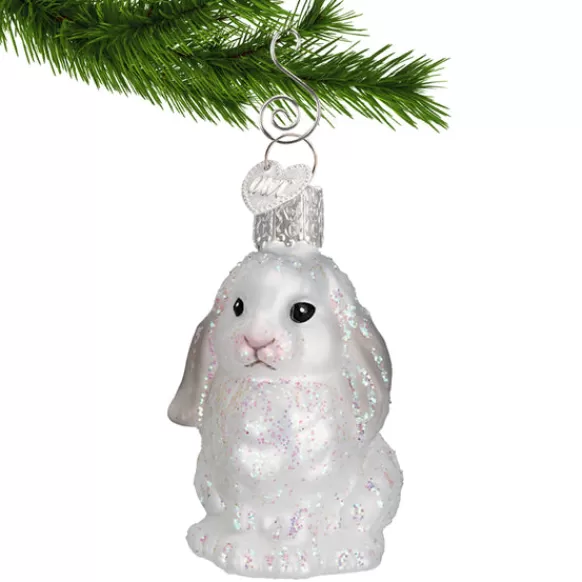 Store Baby Bunny Ornament - White - Animals