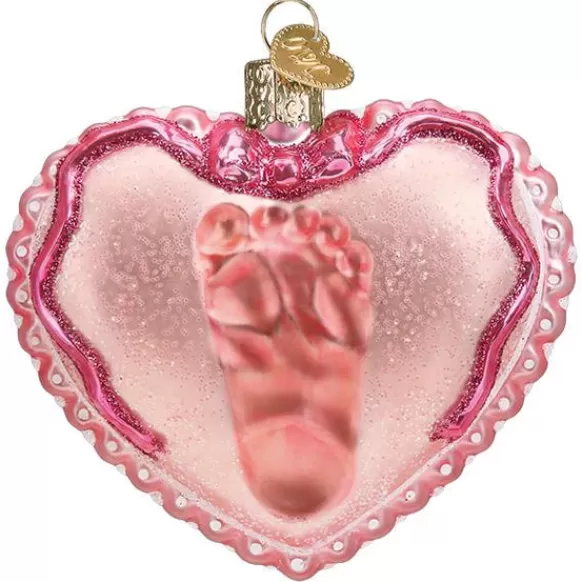 Fashion Baby Girl's Footprint Ornament - Baby
