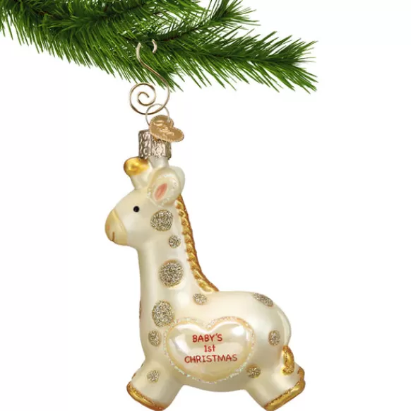 New Baby's 1St Christmas Giraffe Ornament - Baby