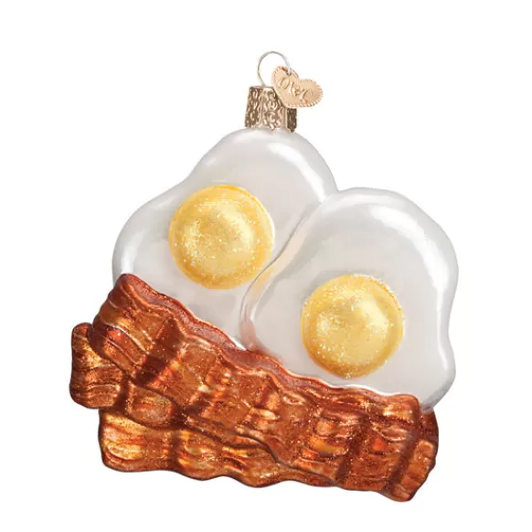 Clearance Old World Christmas Bacon And Eggs Ornament -