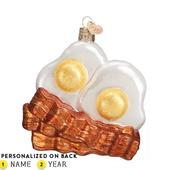 Clearance Old World Christmas Bacon And Eggs Ornament -