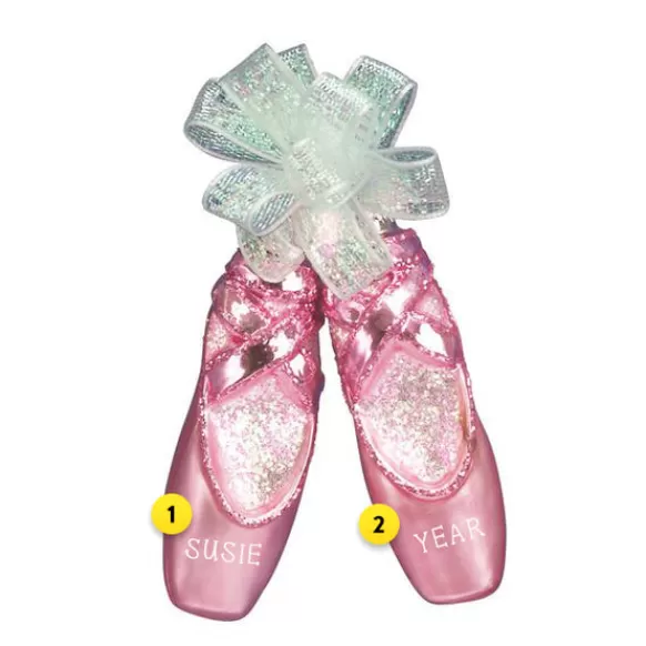 Store Old World Christmas Ballet Slippers Ornament -