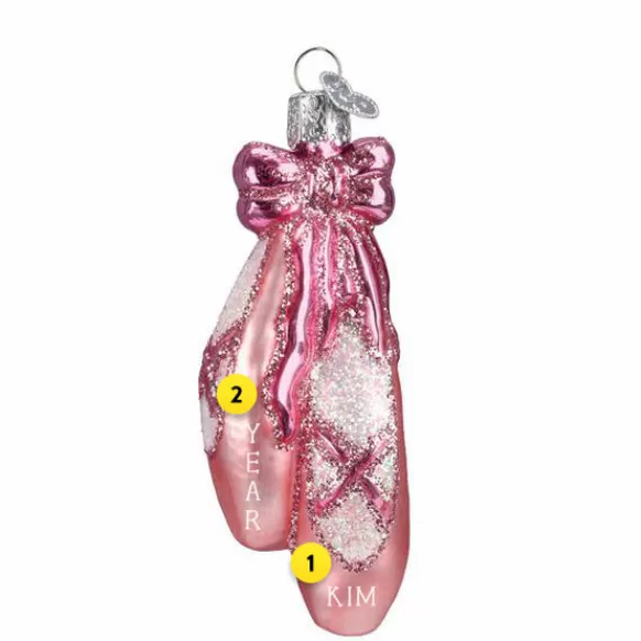 Online Old World Christmas Ballet Toe Shoes Ornament -
