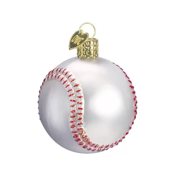 Hot Old World Christmas Baseball Ornament -