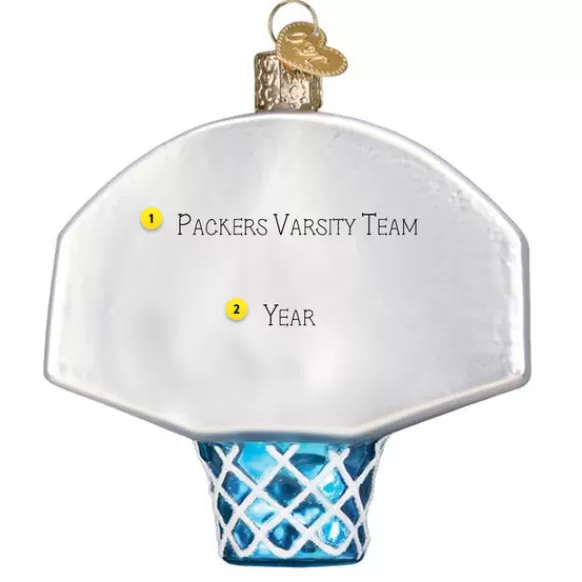 New Old World Christmas Basketball Hoop Ornament -