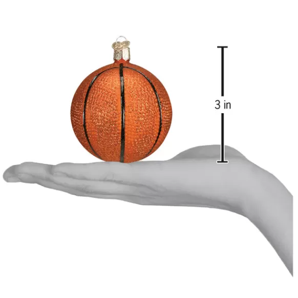 Fashion Old World Christmas Basketball Ornament -