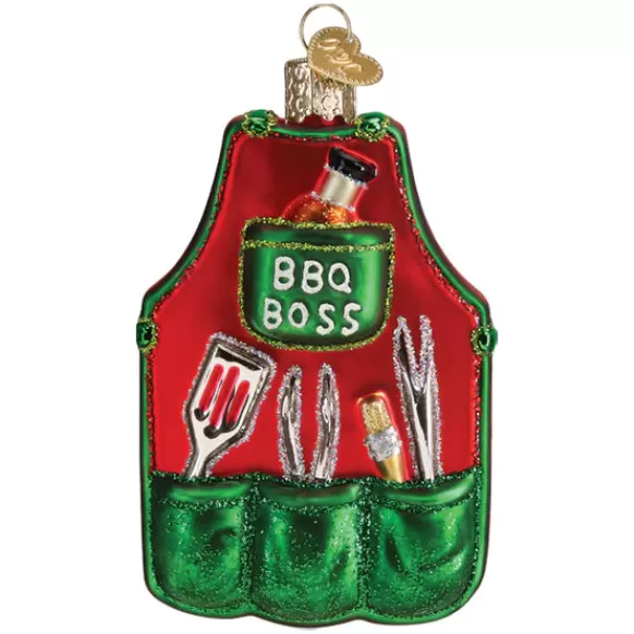New Old World Christmas Bbq Apron Ornament -