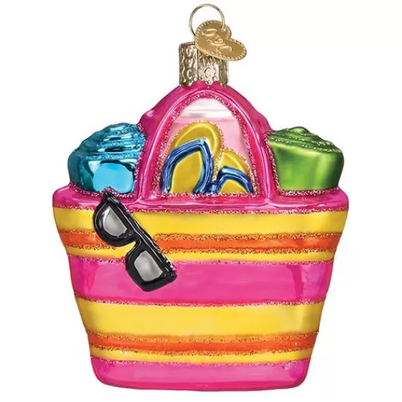 Cheap Old World Christmas Beach Bag Ornament -