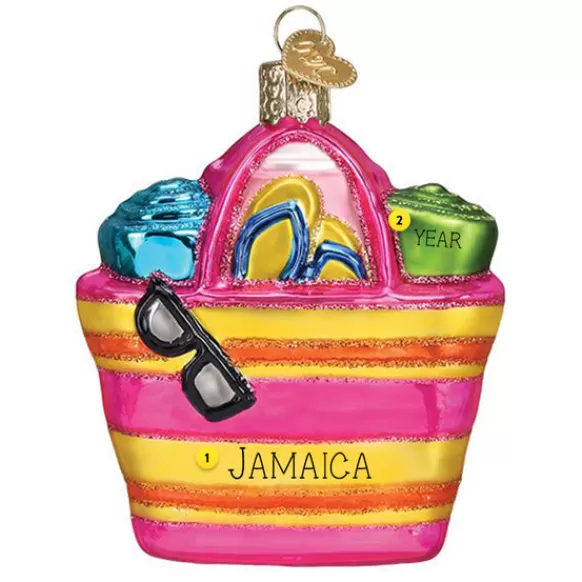 Cheap Old World Christmas Beach Bag Ornament -