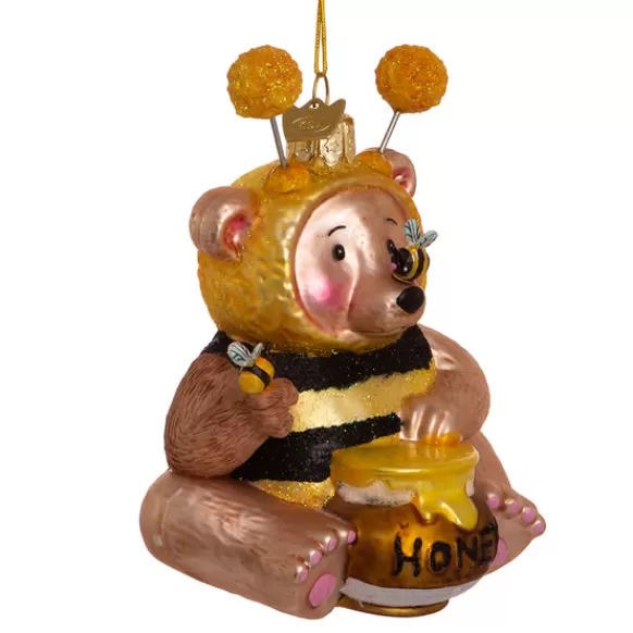 New Bear Dressed In Bee Outfit Ornament Garden, Birds & Insects