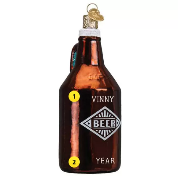 Best Sale Old World Christmas Beer Growler Ornament -