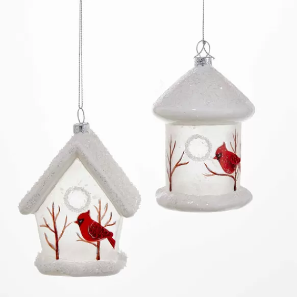 Shop Birdhouse With Cardinal Ornament Garden, Birds & Insects
