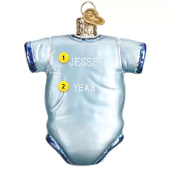Discount Blue, Baby Onesie Ornament - Baby