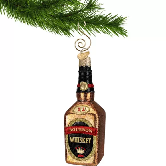 Flash Sale Old World Christmas Bourbon Bottle Ornament -