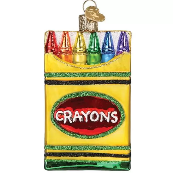 Discount Box Of Crayons Ornament - Kids