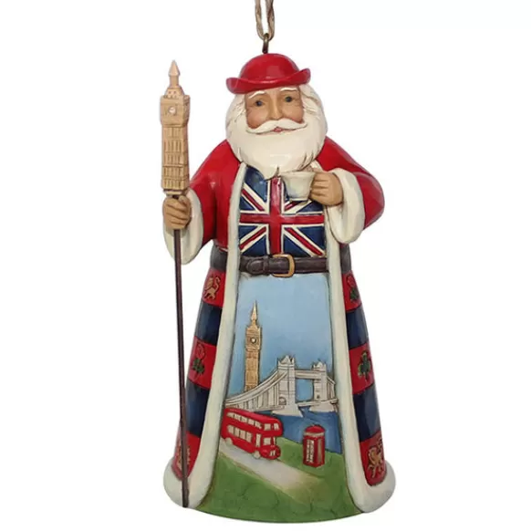 Shop British Santa Ornament Jim Shore