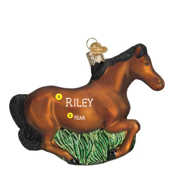Sale Brown Mustang Horse Ornament - Horse & Farm