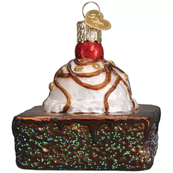 Fashion Old World Christmas Brownie A La Mode Ornament -