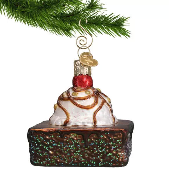 Fashion Old World Christmas Brownie A La Mode Ornament -