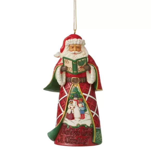 Flash Sale Caroling Santa Ornament - Jim Shore