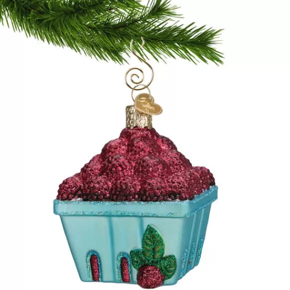 Fashion Old World Christmas Carton Of Raspberries Ornament -