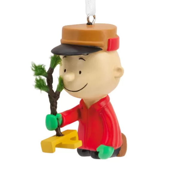 New Charlie Brown With Tree Ornament Licensed Characters