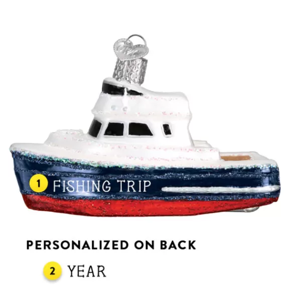 Online Charter Boat Ornament - Transportation