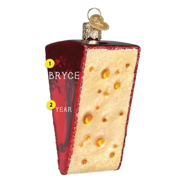 Clearance Old World Christmas Cheese Wedge Ornament -