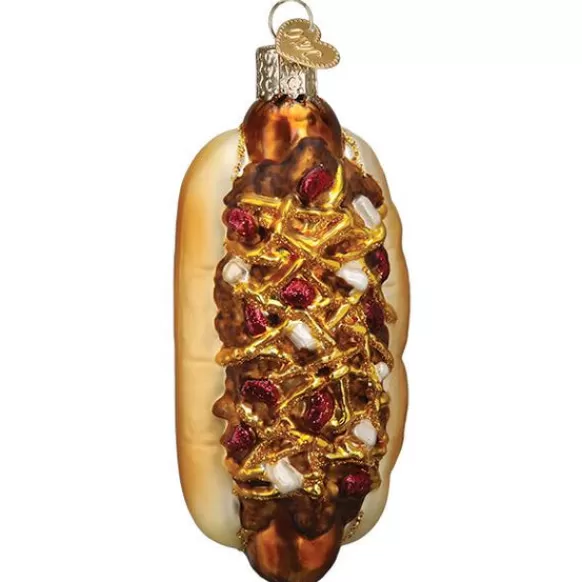 Cheap Old World Christmas Chili Cheese Dog Ornament -