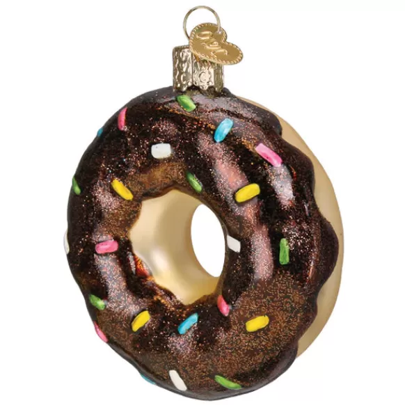 Sale Old World Christmas Chocolate Sprinkles Donut Ornament -