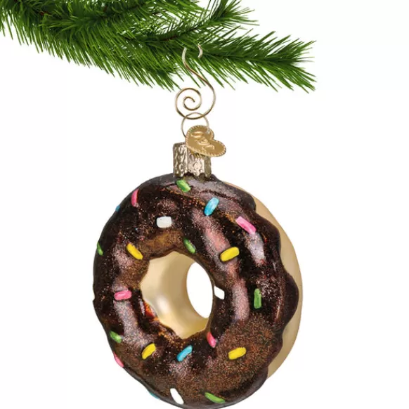 Sale Old World Christmas Chocolate Sprinkles Donut Ornament -