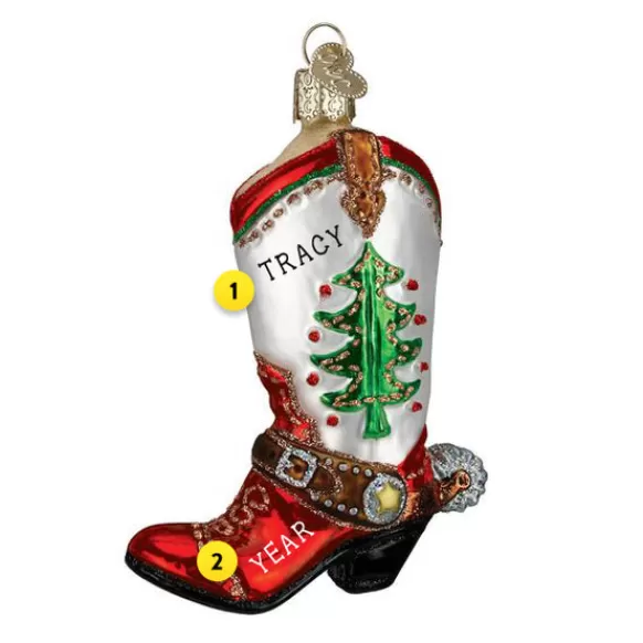 Discount Christmas Cowboy Boots Ornament - Horse & Farm