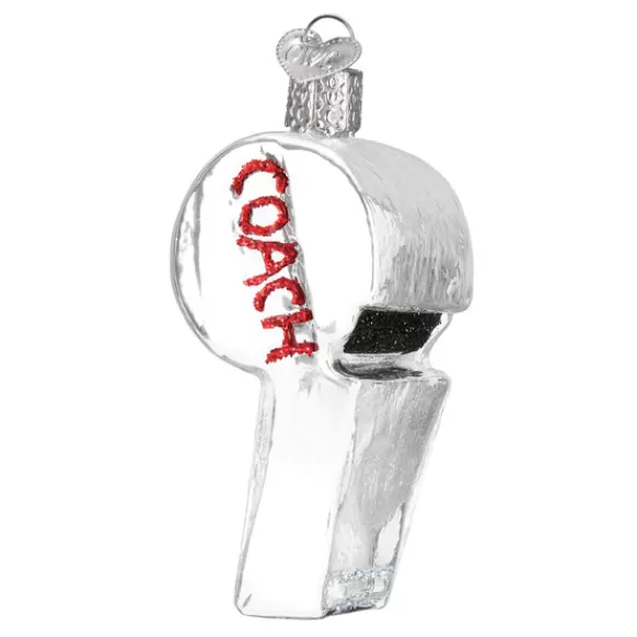 Store Old World Christmas Coach's Whistle Ornament -