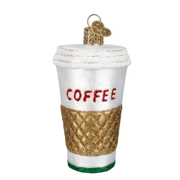 Clearance Old World Christmas Coffee To Go Ornament -