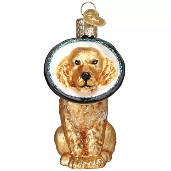 Fashion Old World Christmas Cone Of Shame Dog Ornament -