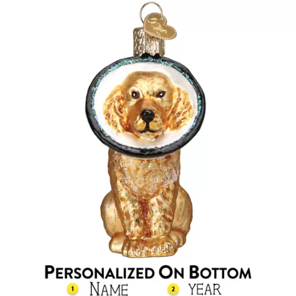 Fashion Old World Christmas Cone Of Shame Dog Ornament -