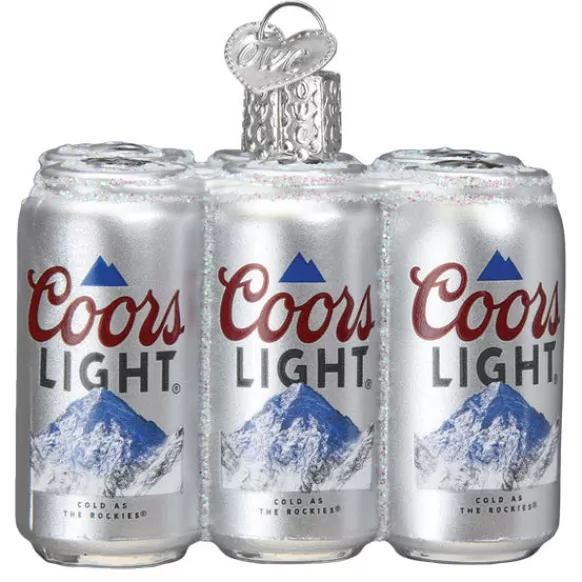 New Old World Christmas Coors Light Six Pack Ornament -