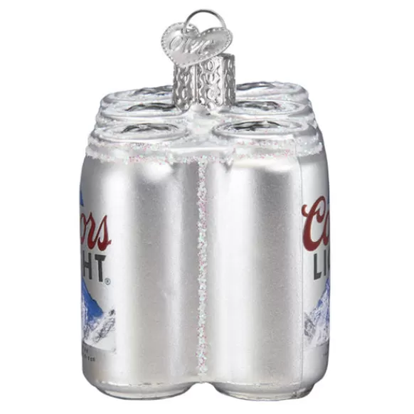 New Old World Christmas Coors Light Six Pack Ornament -