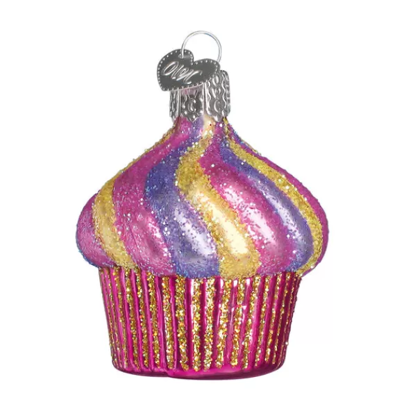 Fashion Old World Christmas Cupcake Ornament -
