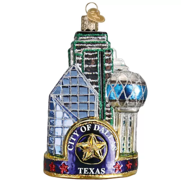 Sale Old World Christmas Dallas City Ornament -