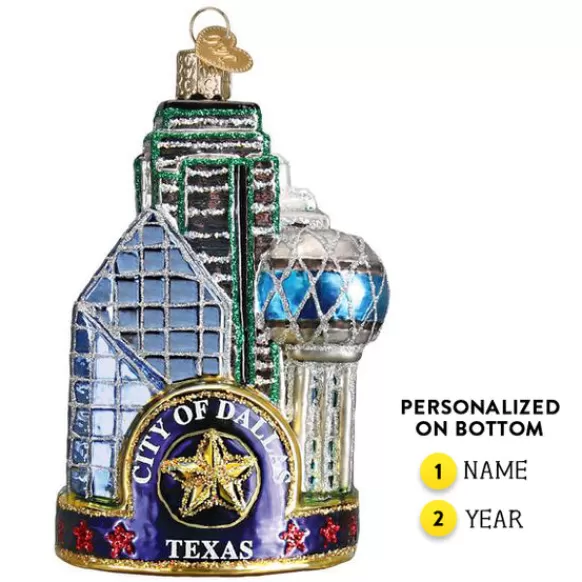 Sale Old World Christmas Dallas City Ornament -