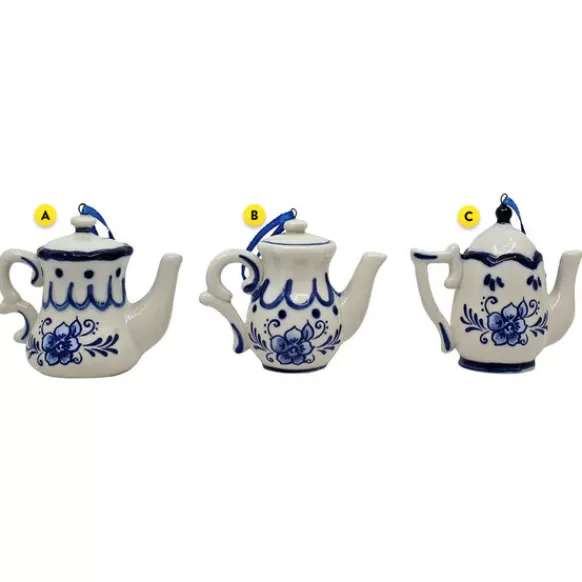 Cheap Delft Blue Teapot Ornament Household