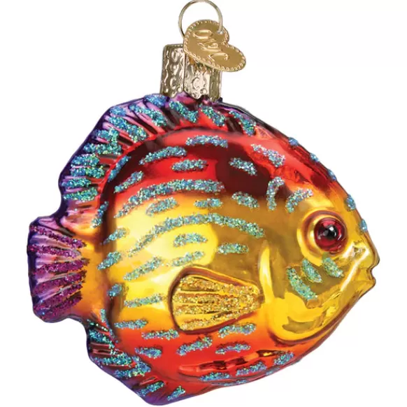 Cheap Old World Christmas Discus Fish Ornament -
